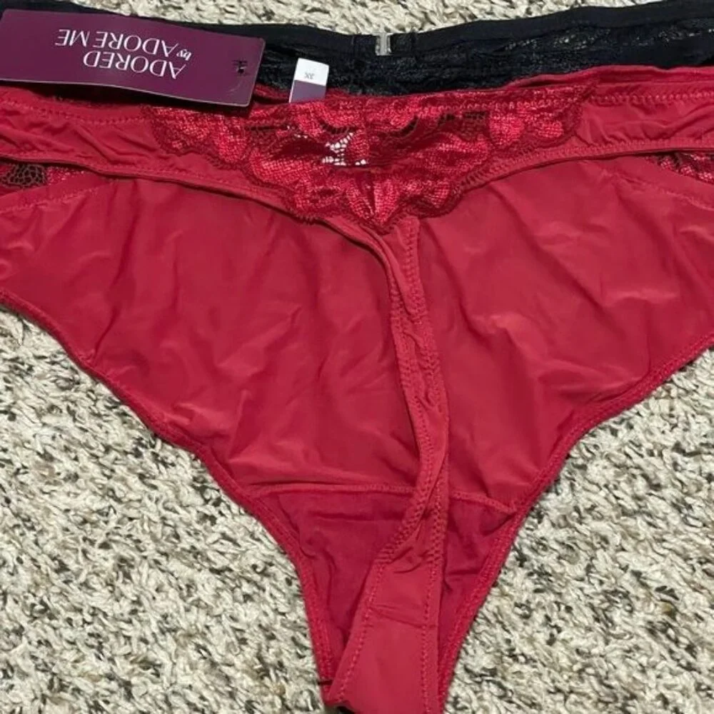 Adored by Adore Me Women’s Layla Thong Underwear, 2-Pack Size 3X | New - Picture 6 of 9